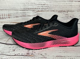 Sz 9.5 Brooks Women&#39;s Hyperion Tempo Road Running Shoes Black Hot Pink C... - £79.13 GBP