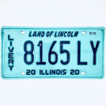 2020 United States Illinois Land of Lincoln Livery License Plate 8165 LY - £14.75 GBP