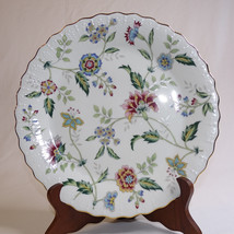 Andrea By Sadek Cake Plate Made In Japan Flowers & White Very Pretty Plate Mint - $15.93