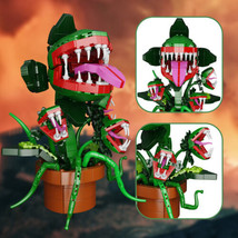 MOC Horror Flower Model Building Blocks Piranha Plant Decoration Hallowe... - £54.11 GBP