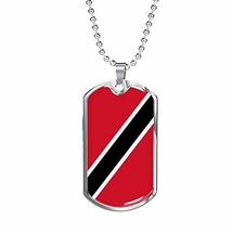 Express Your Love Gifts Trinidad and Tobago Flag Necklace Trinidad and Tobago Fl - £47.44 GBP