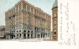 Hotel Pfister Building Milwaukee Wisconsin WI Posted 1908 Postcard F37 - £7.33 GBP