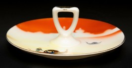 Vintage Noritake Hand Painted Handled Dish Porcelain China Japan Sunset Gondola - £22.87 GBP