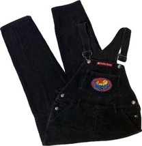VTG 90s Looney Tunes Black Corduroy Cotton Overalls Tweety Bird Girls Si... - $34.65