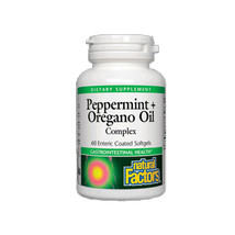 Natural Factors Peppermint & Oregano Oil Complex, 60 Soft Gels - $13.55
