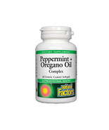 Natural Factors Peppermint &amp; Oregano Oil Complex, 60 Soft Gels - £10.63 GBP