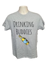 Drinking Buddies Adult Medium Gray TShirt - £11.68 GBP