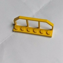 1x Lego Yellow 1X6 Plate with Train Wagon FENCE RAIL 6583 - £0.78 GBP