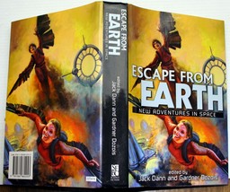 ESCAPE FROM EARTH New Adventures in Space (ed) Dann/Dozois Card~Moon~Hal... - $7.67