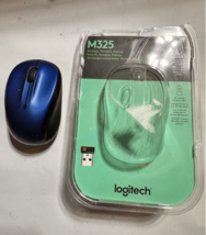 Logitech M325s Wireless Mouse, 2.4 GHz with USB Receiver, Blue - Open Box - £7.55 GBP