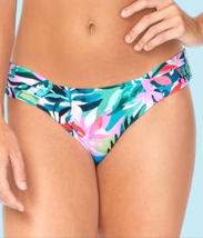 Raisins Juniors&#39; Sunday Tropical-Print Bikini Bottoms M Multi Color RETA... - $15.35
