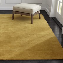 Premium Quality 9&#39; x 12&#39; Baxter Gold Hand Tufted Crate &amp; Barrel Soft Woo... - $1,253.18 CAD