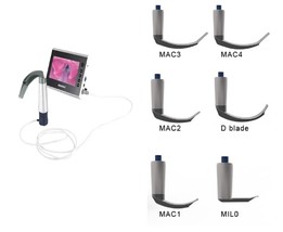 Reusable Video Laryngoscope Set Blade Handle Mac Miller Anesthesia Intubation - £1,401.82 GBP+