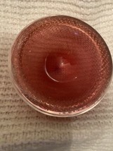 Bubble Art Glass Bowl, Murano Style, Pink, Bubbles - $49.49
