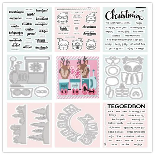 House Home New Arrival Presell Christmas Stamps and Cutting Dies for DIY Scrapbo - £19.65 GBP
