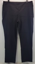 L) Hilary Radley Woman Pull Up Stretch Pants Black 16 - $11.87