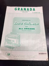 Granada Simplified by Agustin Lara Arranged by Dave Coleman for All Organs - $9.28