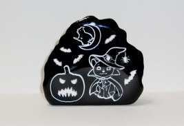 Fenton Glass Cameo Carved Black Spooky Halloween Paperweight FAGCA Ltd E... - £177.40 GBP