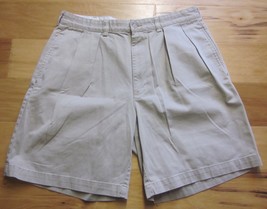 Polo Ralph Lauren Chino Beige Shorts Men&#39;s (W 34) Pleated Front Vintage ... - £35.41 GBP