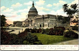 Washington D.C. The Capitol Written On 1901-1907 Antique Postcard - £5.98 GBP