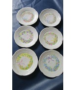 PHILIPPE DESHOULIERES LOURIOUX FRANCE 6 Hors d&#39;hoeuvre CAKE Plates SET - £66.43 GBP