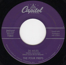 The Four Preps - 26 Miles (Santa Catalina)/It&#39;s You - £1.59 GBP