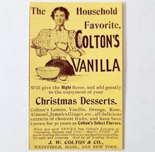 Colton Vanilla Extract Flavoring 1897 Advertisement Victorian Baking ADBN1rrr - £11.81 GBP