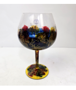 Wine Art Glass Curtea Sticlarului Handblown Balloon Euroglass Made in Ro... - £15.72 GBP