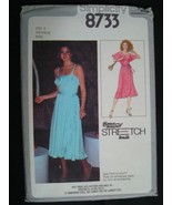 Simplicity 8733 Vintage 70's Misses Two Piece Dress Sewing Pattern Sz. 8-10-12 - £7.86 GBP