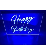 Happy Birthday LED Neon Sign Home Decor, Lights Décor Art - £20.77 GBP+