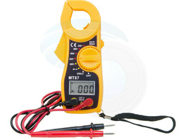 Digital LCD Clamp Multimeter AC/DC Voltmeter Ammeter Ohms Volt Meter - $14.36