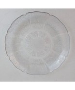 Vintage Plastic Floral Design Appetizer Saucer Plate 7.75&quot; Diameter - $13.52 CAD