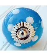 Blue &amp; White Ceramic Cabinet Knobs Drawer Pulls Closet Door Handles  Pol... - $5.94