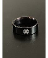 Black Silver Gold Color Deadpool Stainless Steel Ring Superhero Men Woma... - £18.07 GBP
