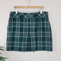 Ann Taylor Factory | Petite Green Plaid Mini Skirt, size 14P - £11.60 GBP