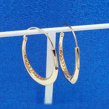 Shine Collection 18K Gold Overlay Sterling Silver Chunky Hoop Earrings  - £22.82 GBP