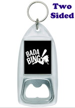 The Sopranos Bada Bing Strip Club Bottle Opener Clear keyring - $11.51