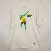 Puma London Can Bolt Usain Olymics Gold Medal Men&#39;s Cotton T Shirt Sz XL - £18.47 GBP