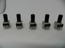 5x Potentiometer 3 Pins 9 Type Rv09 Vertical 12.5mm Shaft Adjustable Resistor PC - £7.83 GBP
