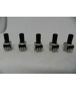 5x Potentiometer 3 Pins 9 Type Rv09 Vertical 12.5mm Shaft Adjustable Res... - $9.97