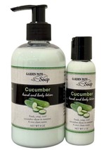 CUCUMBER HAND &amp; BODY LOTION - Lightweight Cooling All Natural Moisturizer - $7.99+