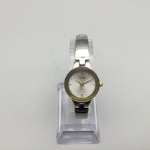 Caravelle by Bulova Watch Women Silver Gold Tone Round 45L86 New Battery 6" - $26.72