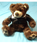 Teddy Bear Pilot Aviator Plush Stuffed Animal Toy with Bomber Jacket Uni... - $11.95