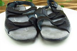 Propet Sz 7 N Black Sport Sandals Leather Women Sandals - £13.19 GBP
