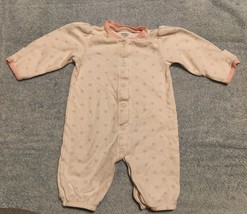 Carter&#39;s Baby Girl Size 3 Months 100% Cotton  White With Pink Polka-dots - £7.76 GBP