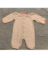 Carter&#39;s Baby Girl Size 3 Months 100% Cotton  White With Pink Polka-dots - £7.85 GBP