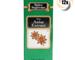 12x Packs Spice Supreme Pure Anise Flavor Extract | 2oz | Fast Shipping - $28.25