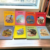 Vintage Dinosaur Story books Library Lot of 8 Books Colorful w/ lots of Pictures - £19.69 GBP