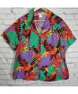 That&#39;s Right California Vintage 70&#39;s 80&#39;s Tropical Print Shirt Womens L ... - $39.59