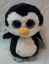 Ty Beanie Boos Big Eyed Waddles The Penguin 5&quot; Plush Stuffed Animal Toy New - £11.47 GBP